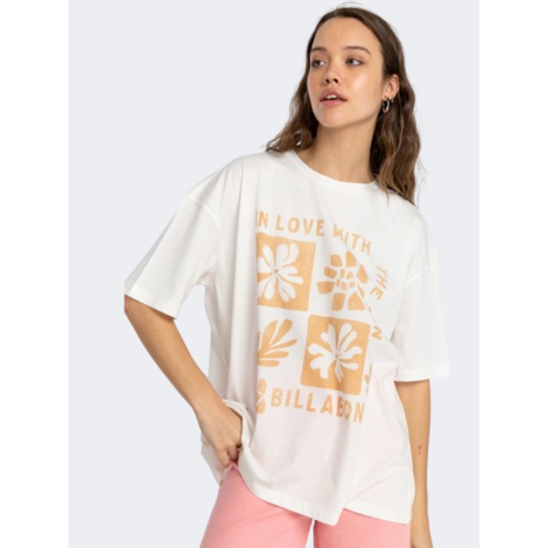 Billabong In Love With The Sun Women Lifestyle T-Shirt Salt Crystal