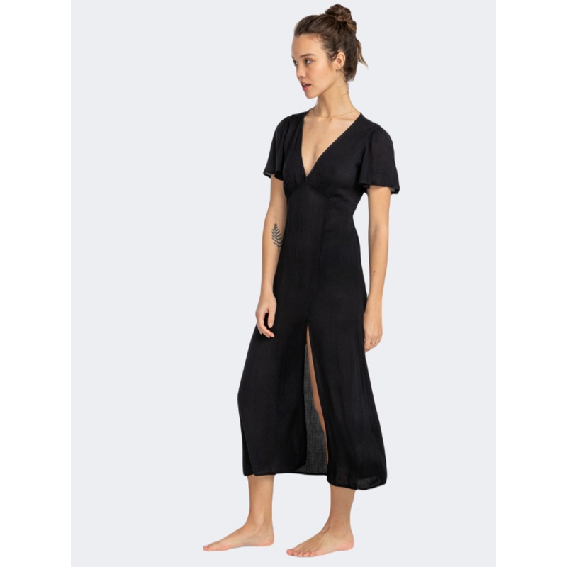 Billabong Jet Set Women Lifestyle Dress Black Pebble