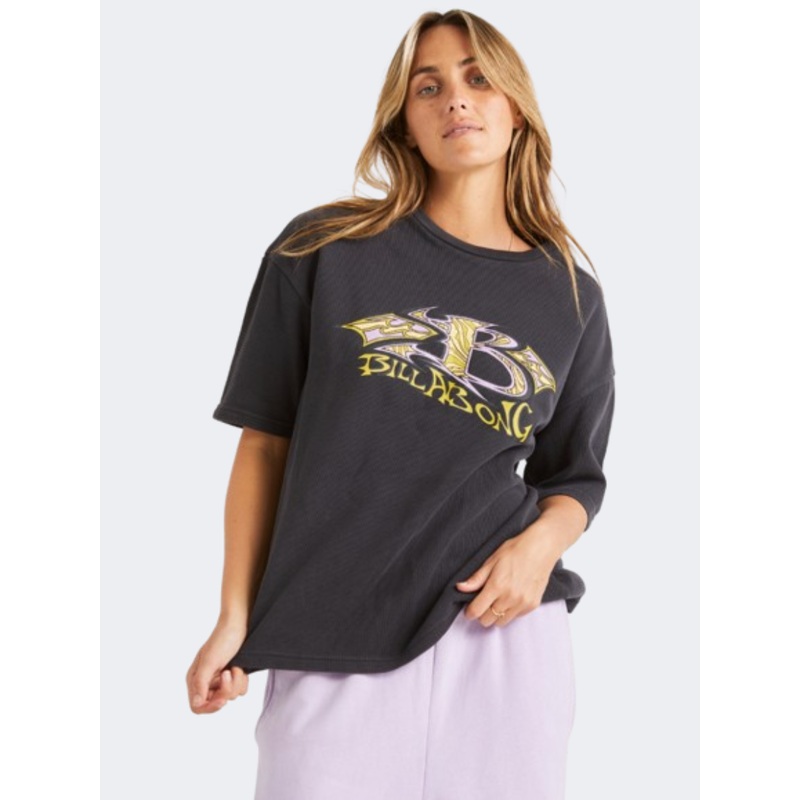 Billabong Since 73 Women Lifestyle T-Shirt Off Black