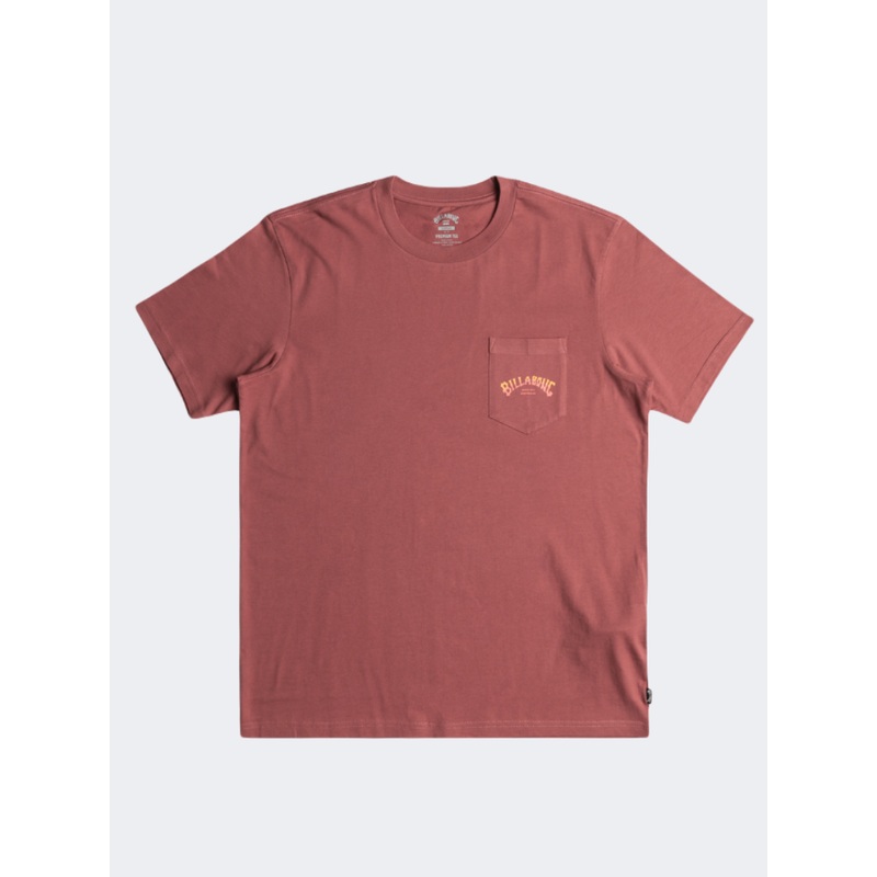 Billabong Stacked Arch Men Lifestyle T-Shirt Rose Dust
