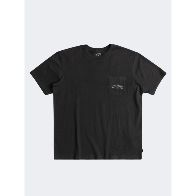 Billabong Stacked Arch Men Lifestyle T-Shirt Washed Black