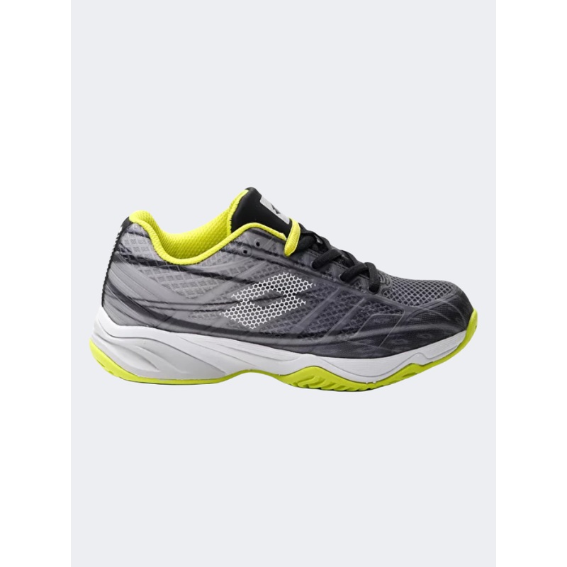 Lotto Mirage 300 Gs Boys Tennis Shoes Black/White/Yellow
