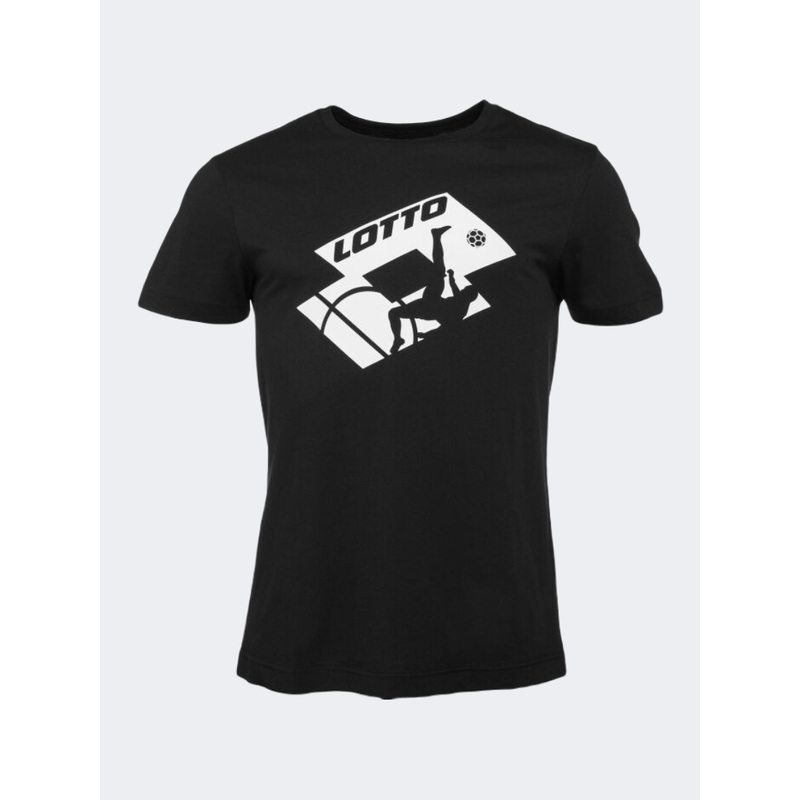 Lotto Soccer Club Men Lifestyle T-Shirt Black