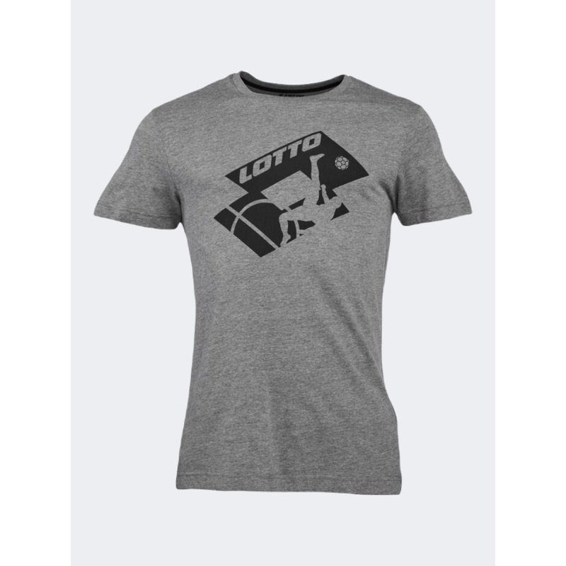 Lotto Soccer Club Men Lifestyle T-Shirt Castle Grey
