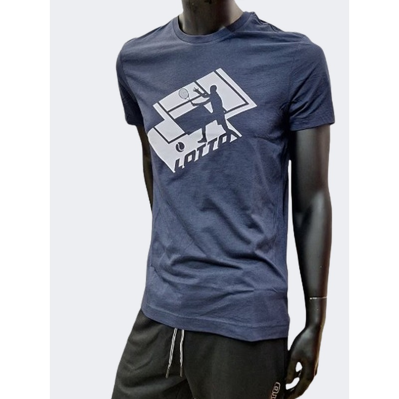 Lotto Tennis Club Men Lifestyle T-Shirt Navy Blue
