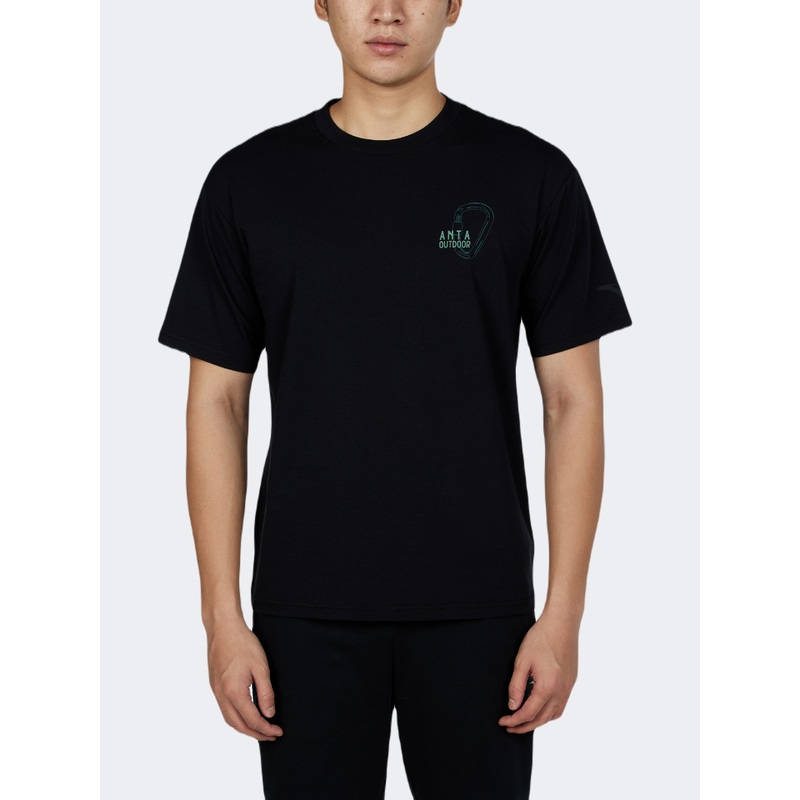Anta Camping Men Outdoor T-Shirt Black