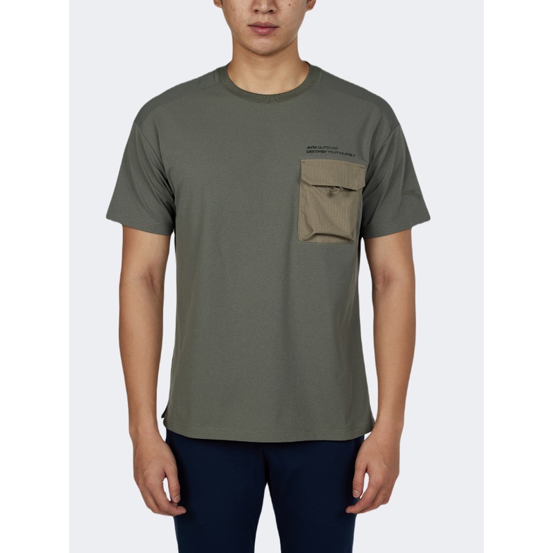 Anta Camping Men Outdoor T-Shirt Dark Grey