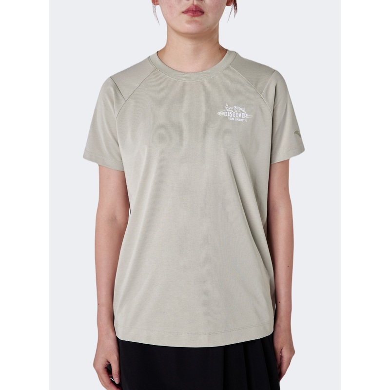 Anta Camping Women Outdoor T-Shirt Grey