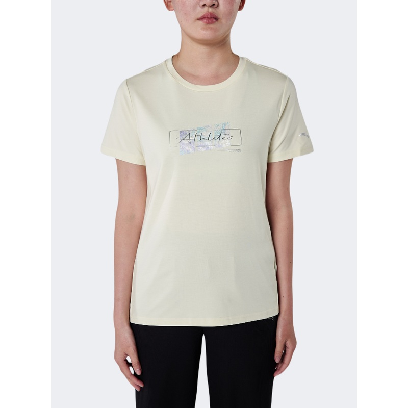 Anta Fat Burning Women Training T-Shirt Yellow