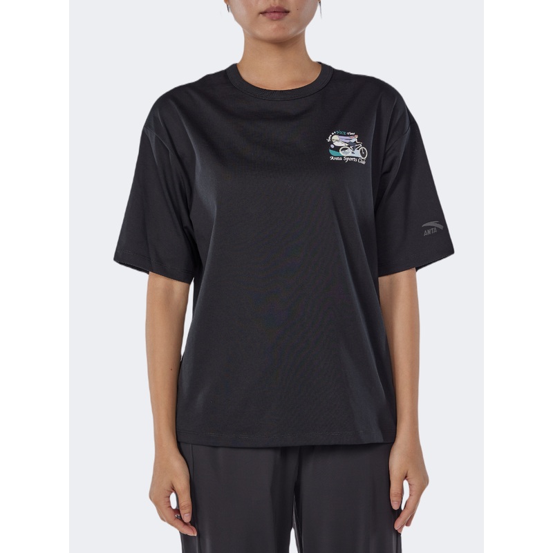 Anta Have A Nice Time Women Lifestyle T-Shirt Black