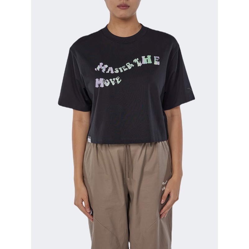 Anta Master The Move Women Lifestyle T-Shirt Black