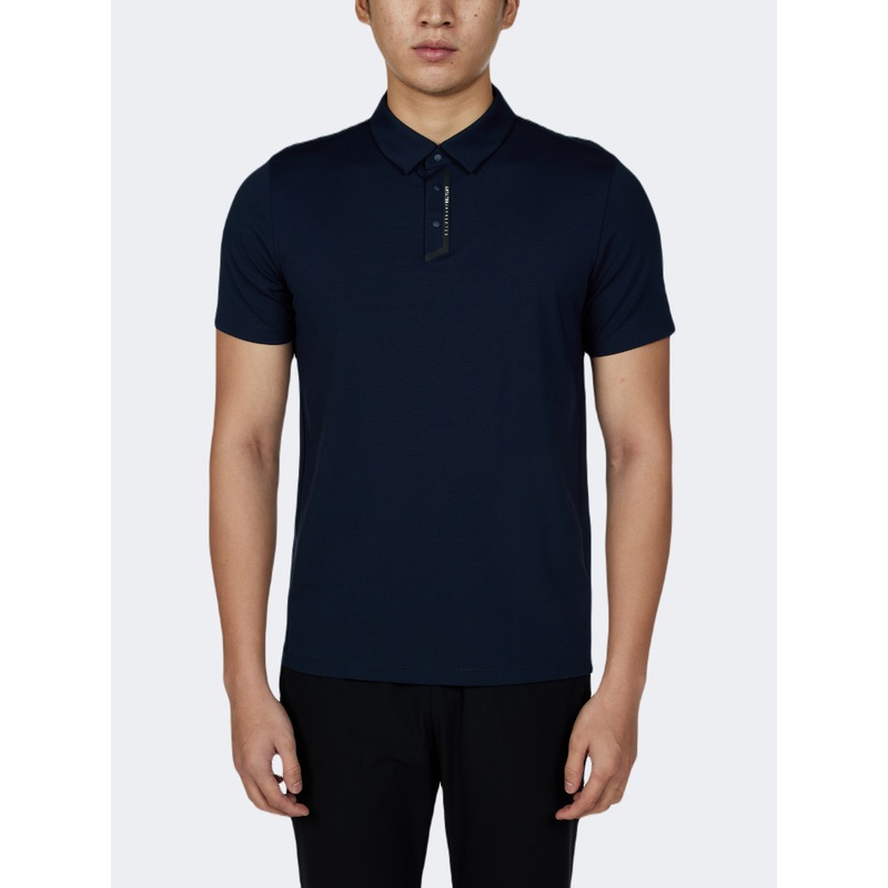 Anta Metropolitan Men Training Polo Short Sleeve Dark Blue
