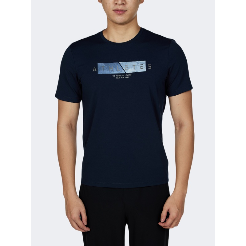 Anta Metropolitan Men Training T-Shirt Dark Blue