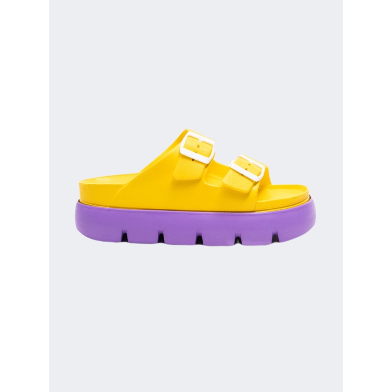 Ateneo Comfort Women Beach Slipper Yellow/Purple