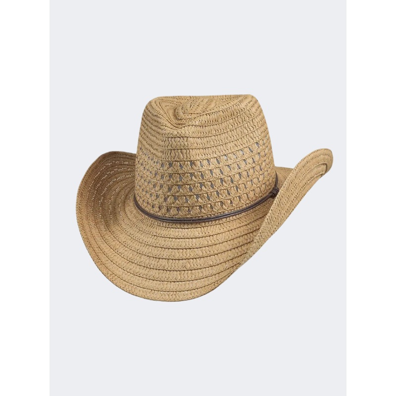 Stamion Cowboy Men Beach Hat Light Brown