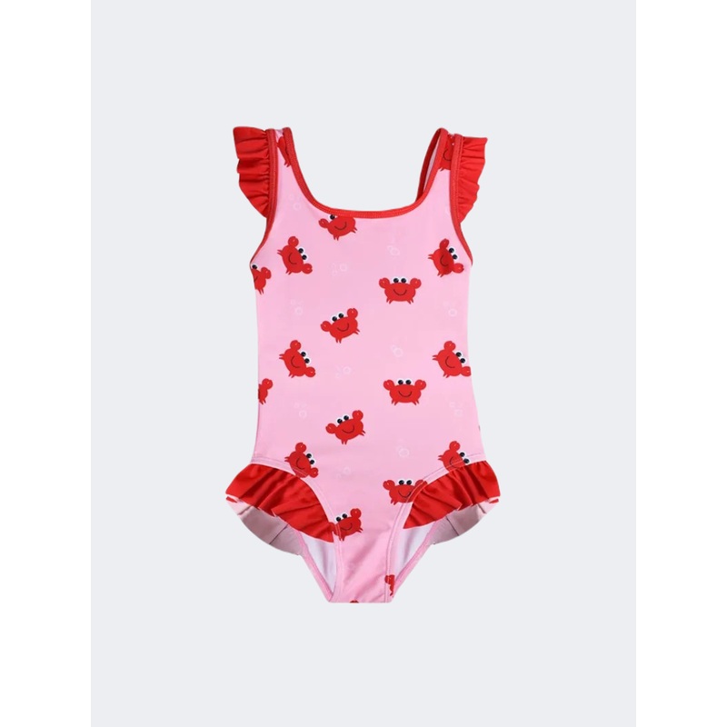 Stamion Crabs Girls Beach Monokikni Pink