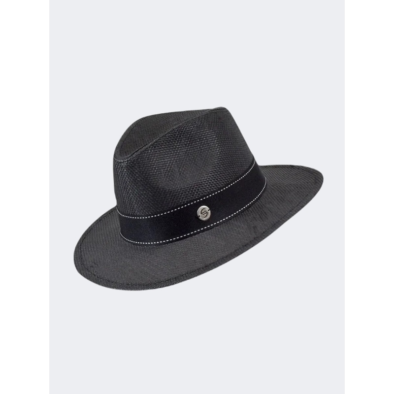 Stamion Fedora Men Beach Hat Black
