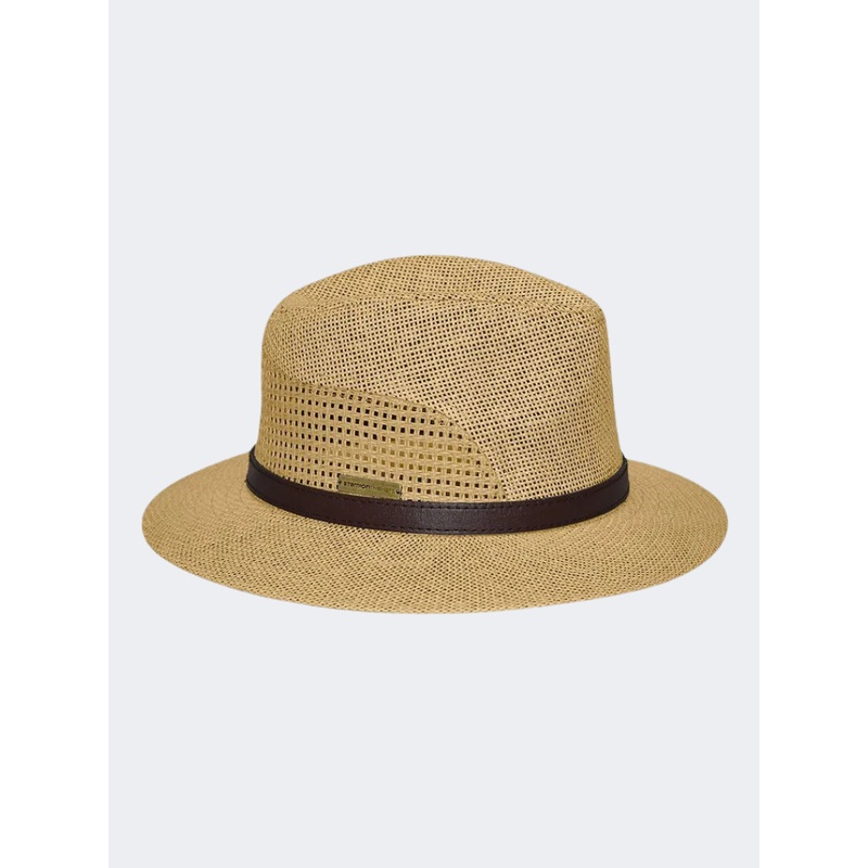 Stamion Peforated Men Beach Hat Natural