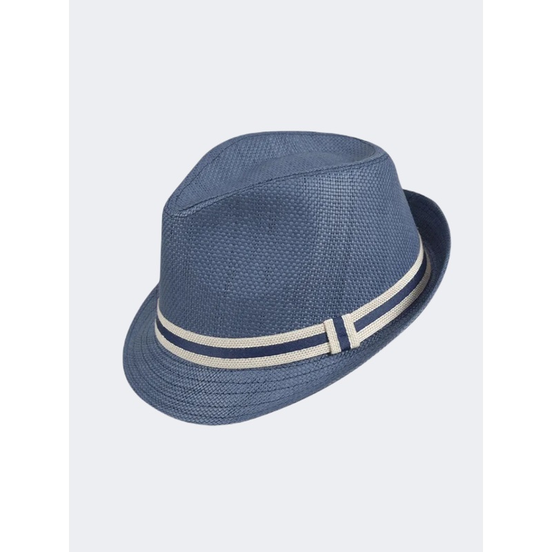 Stamion Trilby Men Beach Hat Blue