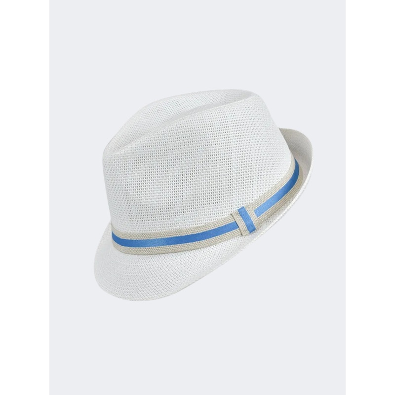 Stamion Trilby Men Beach Hat White
