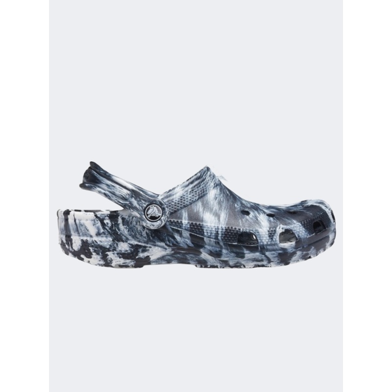 Crocs Classic Marbled Clog Unisex Lifestyle Slippers White/Black