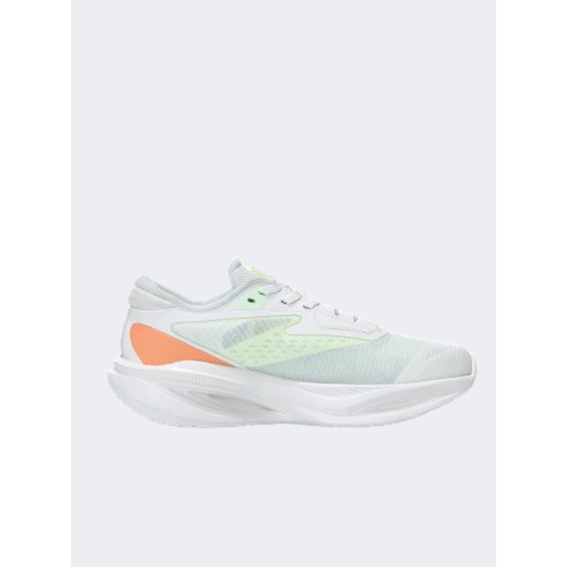 Erke Cushioning Women Running Shoes White Green