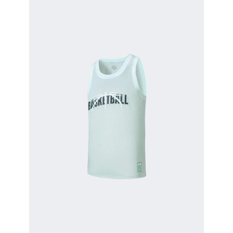 Erke Jersey Sea Men Basketball T-Shirt Sea Salt Green