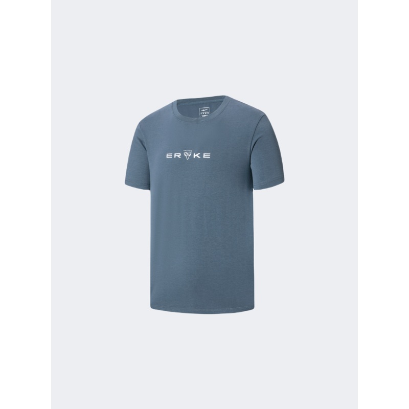 Erke Shirt Men Training T-Shirt Blue