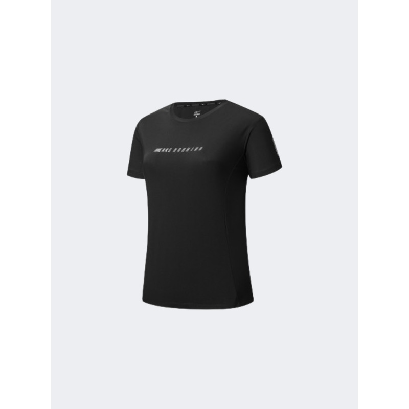 Erke Women Training Neck T-Shirt Black