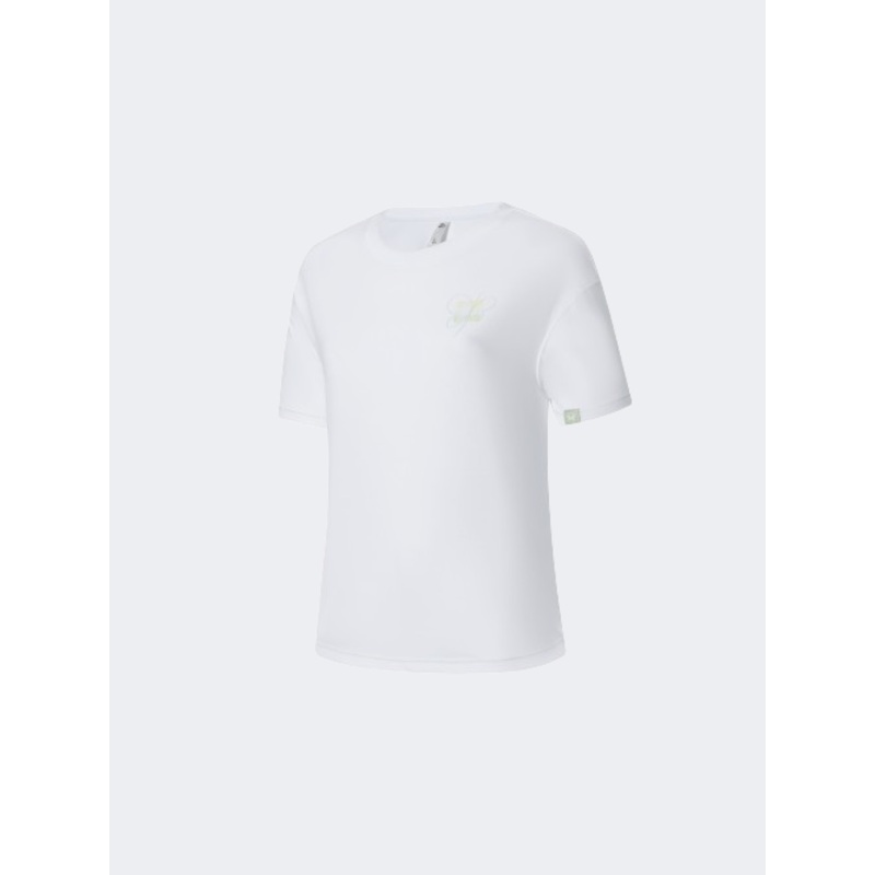 Erke Women Training Neck T-Shirt White