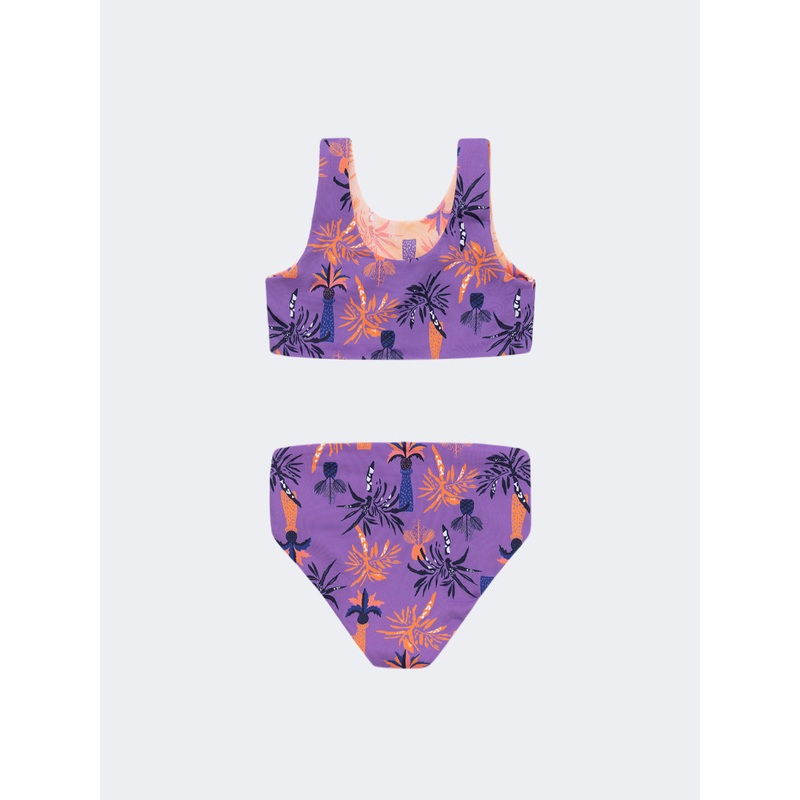 Offcorss Reversible Infant-Girls Beach Bikini Set Purple