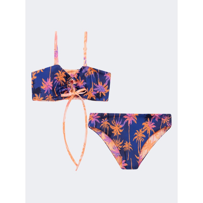 Offcorss Reversible Kids-Girls Beach Bikini Set Purple