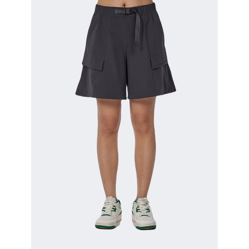 Anta Woven Women Outdoor Short Black
