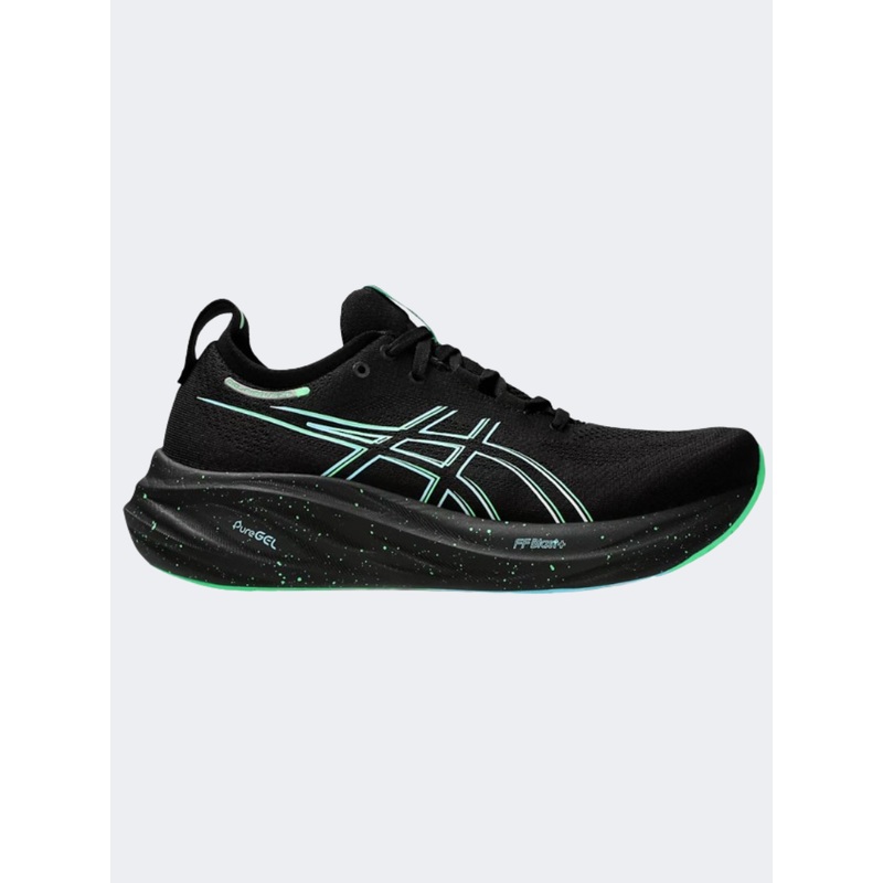 Asics Gel Nimbus 26 Men Running Shoes Black/Sea
