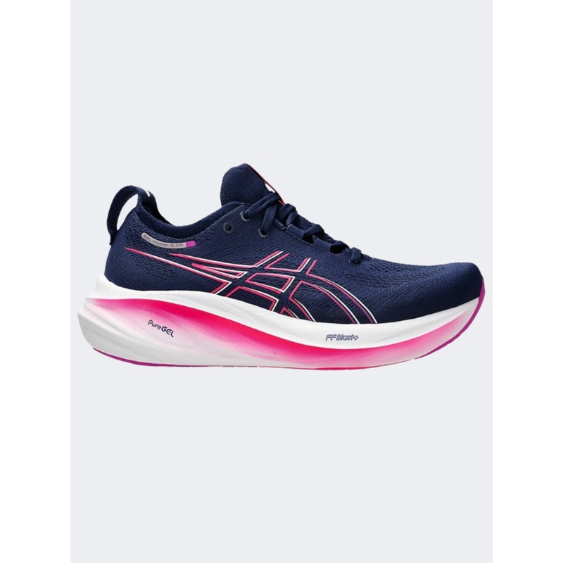 Asics Gel Nimbus 26 Women Running Shoes Blue/Bold Magenta