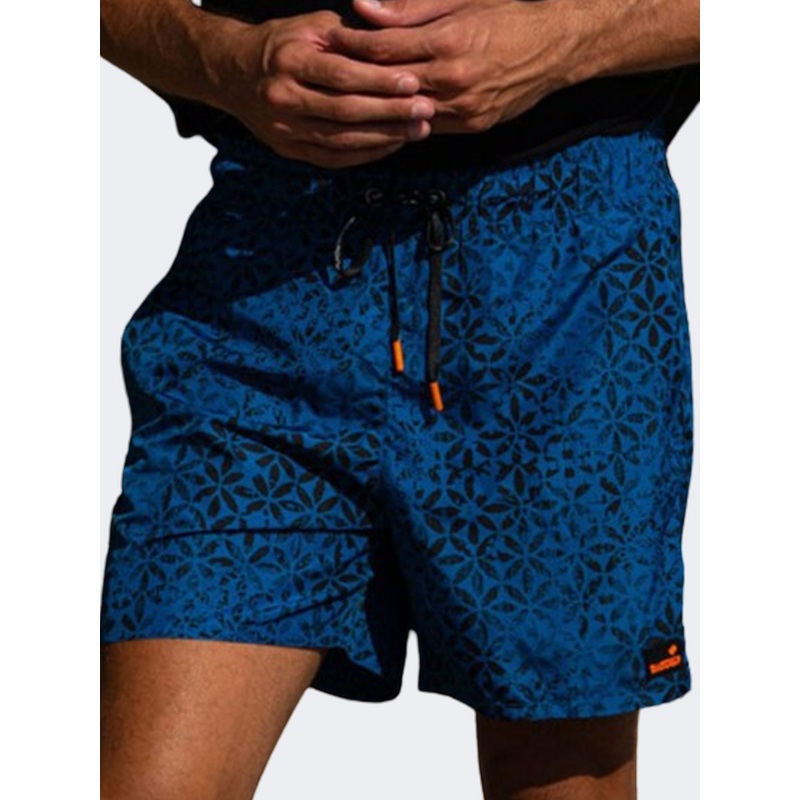 Blue Point Mystery Men Beach Swim Short Royal Blue