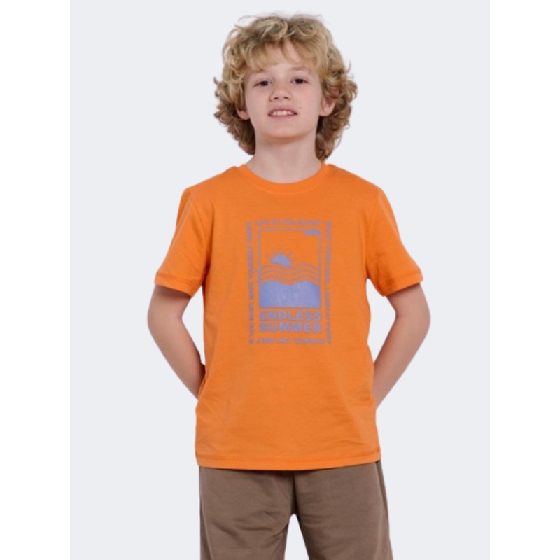 Bodytalk Boys Lifestyle T-Shirt Orange/Blue