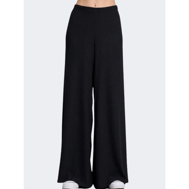 Bodytalk Wide Leg Women Lifestyle Pant Black