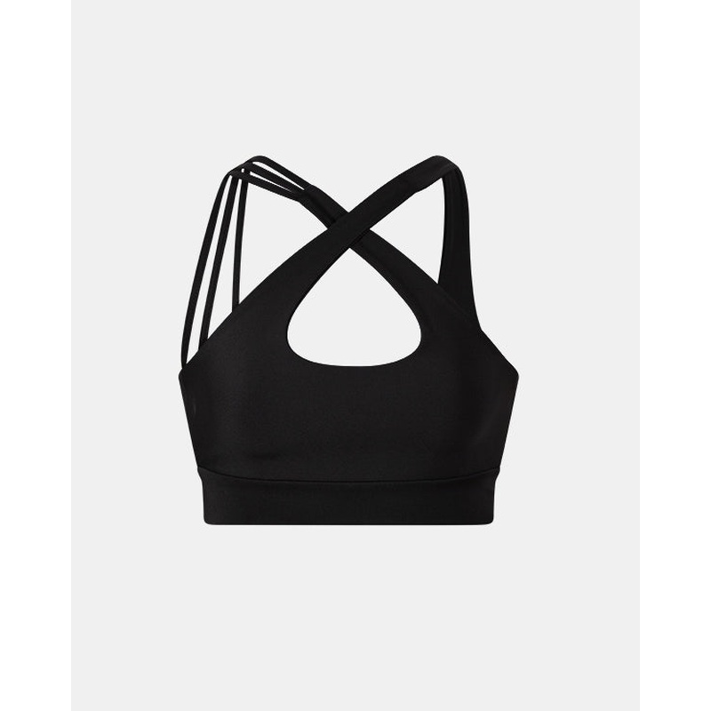 Oil And Gaz Medium Support Women Lifestyle Bra Black