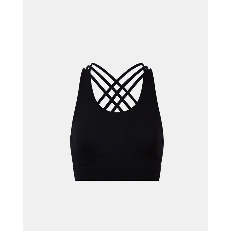 Top Ten Comfy Fitness Medium Support Bra Black