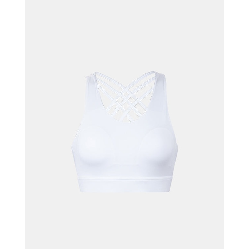Top Ten Comfy Fitness Medium Support Bra White