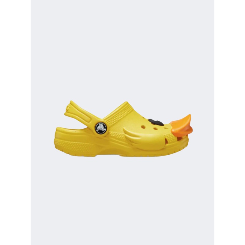 Crocs Classic Iam Rubber Ducky Clog Kids Lifestyle Slippers Sunflower Yellow