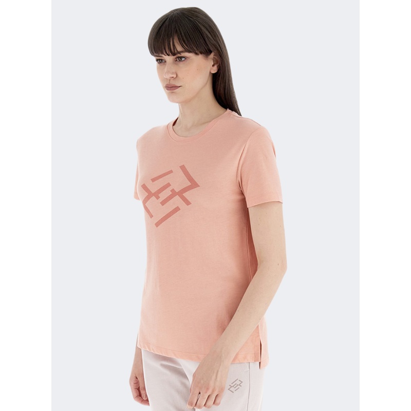 Lotto Smart You Women Lifestyle T-Shirt Coral Pink