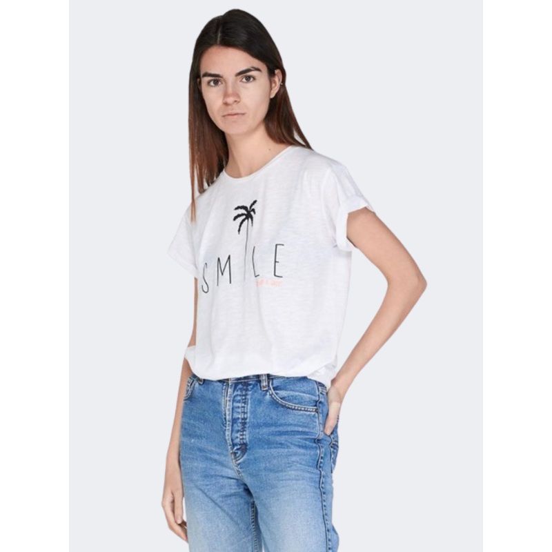 Lotto Smile Women Lifestyle T-Shirt White