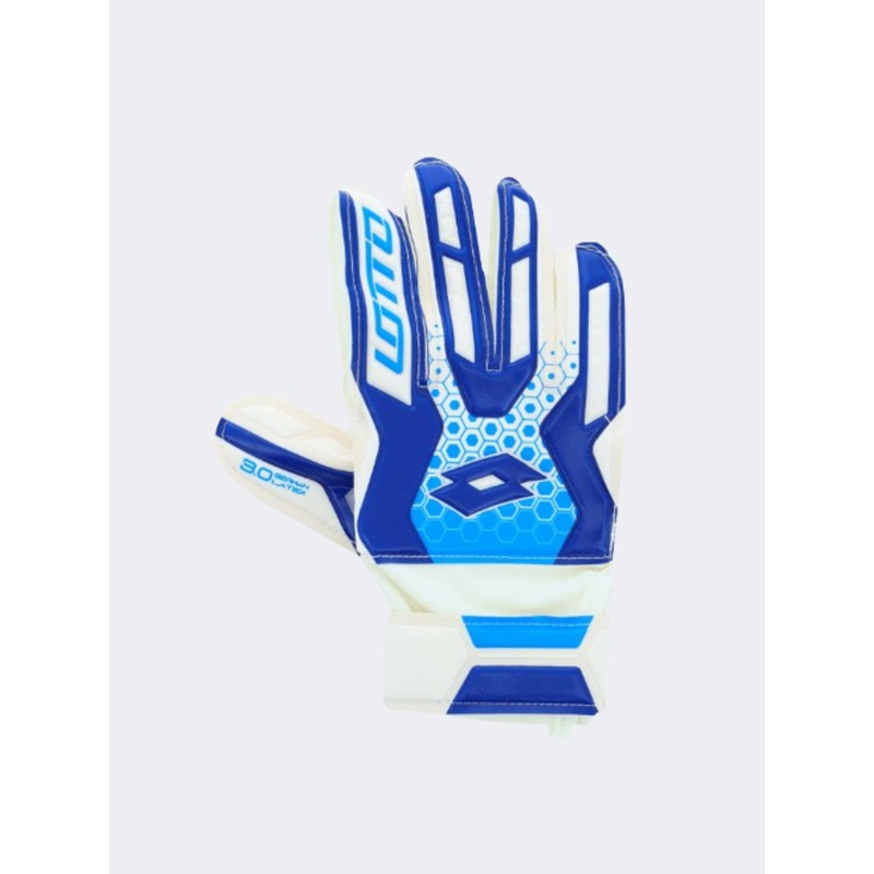 Lotto Spider 900 Kids Football Gloves White/Blue