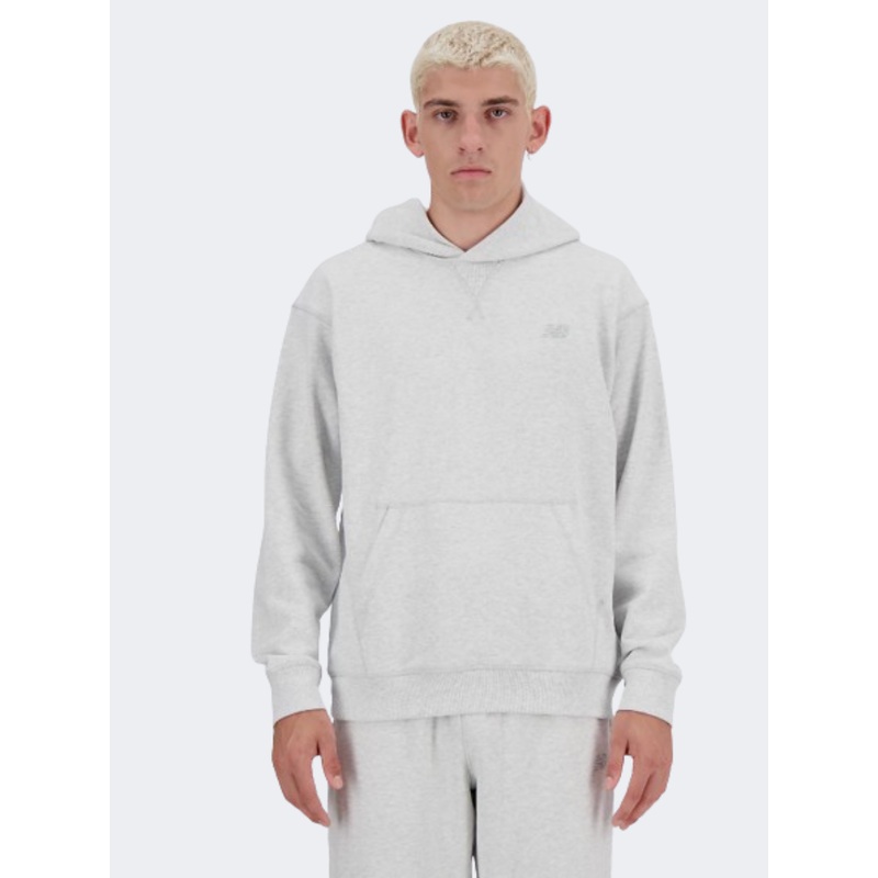 New Balance Athletics Men Lifestyle Hoody Ash Heather