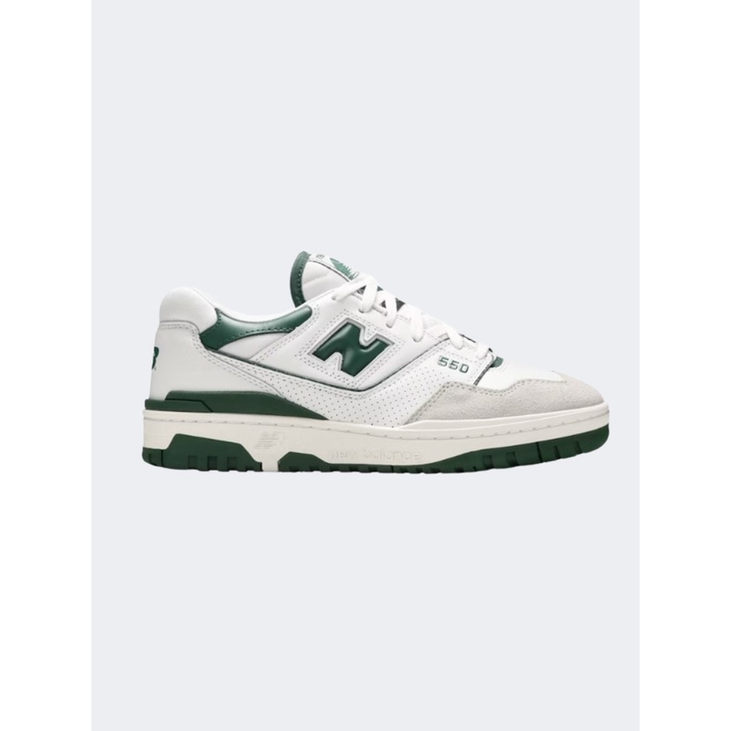 New Balance Bb550 Unisex Lifestyle Shoes White/Green