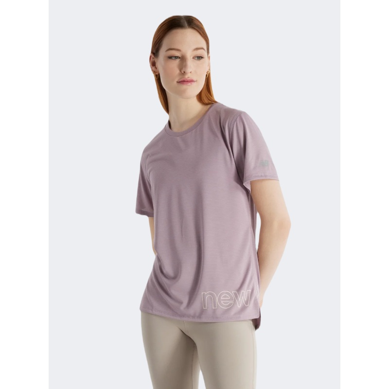 New Balance Sport Essentials Graphic Women Performance T-Shirt Ice Wine