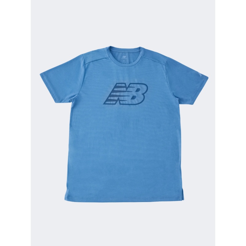 New Balance Sport Essentials Men Performance T-Shirt Blue Agate