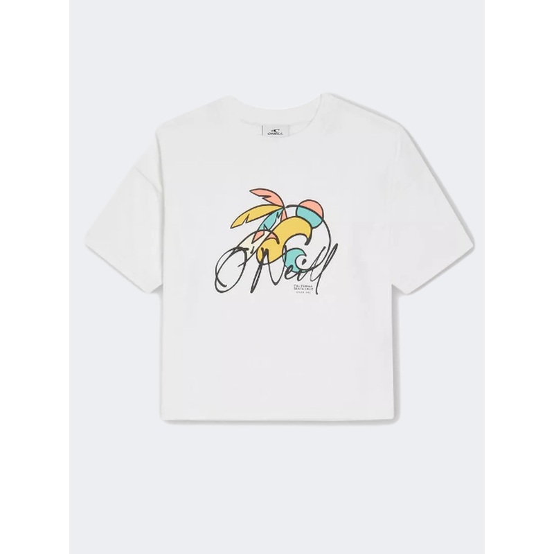 Oneill Addy Girls Beach T-Shirt Snow White